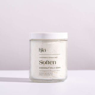 Soften Lavender & Epsom Salt Coconut Milk Bath Soak - Klei Beauty